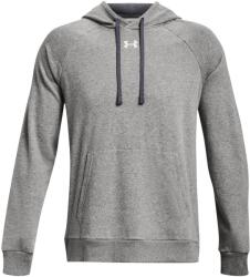 Under Armour Férfi sportos cipzár nélküli pulcsi Under Armour RIVAL FLEECE HOODIE szürke 1379757-025 - XXL