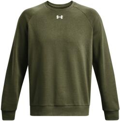 Under Armour Férfi sportos cipzár nélküli pulcsi Under Armour RIVAL FLEECE CREW zöld 1379755-390 - XL