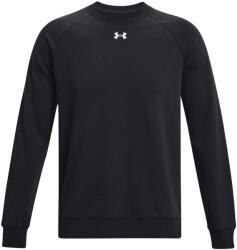 Under Armour Férfi sportos cipzár nélküli pulcsi Under Armour RIVAL FLEECE CREW fekete 1379755-001 - L