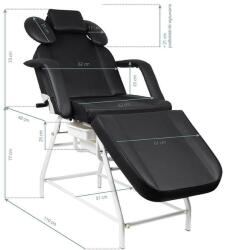 ACTIVESHOP Черен стол за мигли Ivette (133149)