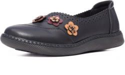 Formazione Pantofi casual dama, piele naturala, 8579-6 negru