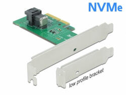 Delock PCI Express x4 Card - 1 x belső NVMe SFF-8643 - alacsony profilú formatényező (90437) - dstore