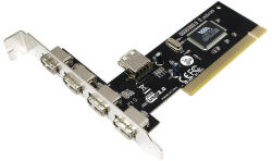 LogiLink PCI interfész kártya 4+1x USB 2.0 (PC0028) - dstore