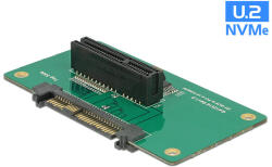 Delock Adapter U. 2 SFF-8639 > PCIe x4 rögzítolemezzel (62863) - dstore