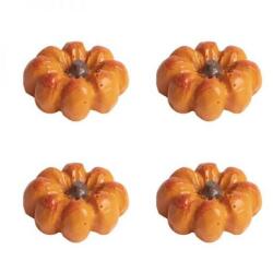 Poliresin narancssárga tök szett - 4 darabos - 2, 7 cm (Q499516)