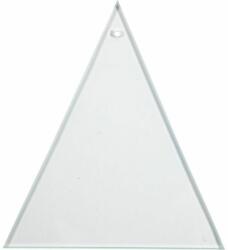  Dekorálható háromszög alakú üveglap - 1 db (függő dekoráció)