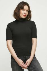 Medicine t-shirt női, garbónyakú, fekete - fekete XS - answear - 3 790 Ft