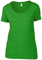 Anvil Női póló an391 Anvil, mély kereknyakú dekoltázzsal, Green Apple-XS