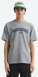 Wood Wood pamut póló Bobby IVY T-shirt szürke, nyomott mintás - szürke S