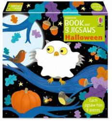 Usborne Book And 3 Jigsaws - Halloween