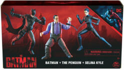 Batman Set 3 figurine The Batman - Batman, The Penguin si Selina Kyle, 10 cm