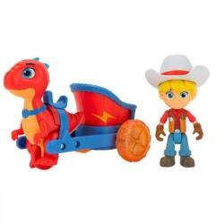 Jazwares Set figurina cu dinozaur Dino Ranch - Blitz si Chariot