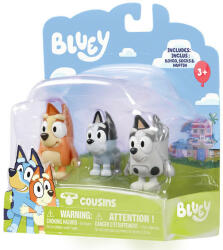 Moose Set 3 figurine Bluey - Bingo, Muffin, Socks Figurina