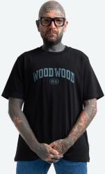 Wood Wood pamut póló Bobby IVY T-shirt fekete, nyomott mintás - fekete S