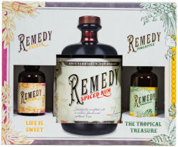Remedy Set Spiced rum 0, 7l 41, 5% + Elixir 0, 05l 34% + Pineapple 0, 05l 40% DD