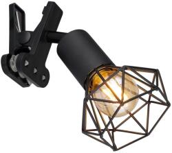 GLOBO Lampă de perete cu clemă XARA I 1xE14/40W/230V negru Globo 54802SK (GL7256)