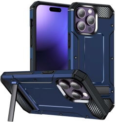 Techsuit Husa Husa pentru iPhone 15 Pro - Techsuit Hybrid Armor Kickstand - Blue (KF2314586) - vexio