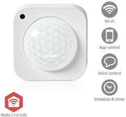 Nedis SmartLife Motion Sensor | Zigbee 3.0 | Elemes Áramellátás / USB-áramellátású | Érzékelő szöge: 100 ° | Érzékelő hatósugara: 7 m | Max. akku élettartam: 24 Hónap | Fehér (ZBSM20WT)