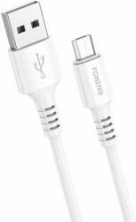 Foneng X85 USB-A apa - Micro USB apa Adat és töltő kábel - Fehér (1m) (X85 MICRO)