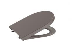 Roca Inspira Round Compact lassú záródású SUPRALIT wc ülőke, kávé A80152C66B (A80152C66B)