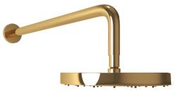 Bugnatese KOBUK Kerek zuhanyfej 20 cm átmérővel, 40 cm-es zuhanykarral arany szín 93848DO (93848DO)