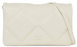 Calvin Klein Geantă Re-Lock Quilt Shoulder Bag K60K611021 Écru