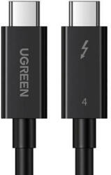 UGREEN US501 USB-C-USB-C kábel, Gen3, 100 W, 4K, 0, 8 m (fekete) (30389) - mi-one