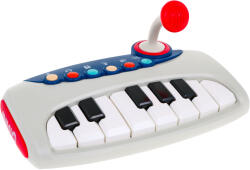 Inlea4Fun Sintetizator interactiv pentru copii cu microfon - Inlea4Fun KAICHI - gri (RA-ZMU.K999-161) Instrument muzical de jucarie