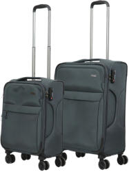 HaChi Oklahoma antracit 4 kerekű 2 részes bőrönd szett (Oklahoma-S-M-antracit)