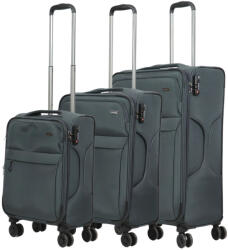 HaChi Oklahoma antracit 4 kerekű 3 részes bőrönd szett (Oklahoma-szett-antracit)