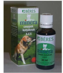 BÉRES Minera cseppek kutyáknak A. U. V. 30ml 3db-tól Ingyenes szállítással