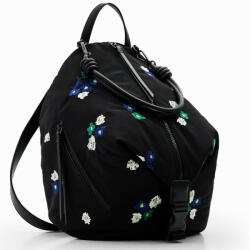 Desigual fekete virágos női hátizsák (23WAKA032000U)
