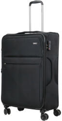 HaChi Oklahoma fekete 4 kerekű bővíthető nagy bőrönd (Oklahoma-L-fekete)
