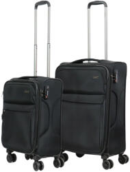 HaChi Oklahoma fekete 4 kerekű 2 részes bőrönd szett (Oklahoma-S-M-fekete)