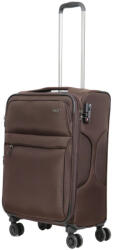 HaChi Oklahoma barna 4 kerekű bővíthető közepes bőrönd (Oklahoma-M-barna)