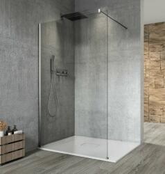 SAPHO VARIO CHROME Fix zuhanyfal, fali profillal, merőleges merevítő nélkül, transzparent üveg, 1100mm (GX1211GX1010) (GX1211GX1010)