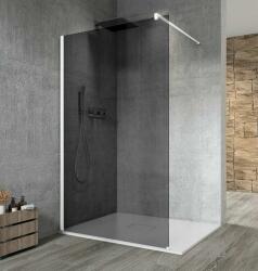 SAPHO VARIO WHITE Fix zuhanyfal, fali profillal, merőleges merevítő nélkül, füst üveg, 1300mm (GX1313GX1015) (GX1313GX1015)