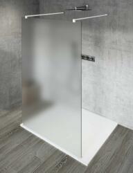 SAPHO VARIO WHITE Szabadon álló zuhanyfal merőleges merevítőkkel, matt üveg, 1200mm (GX1412GX2215) (GX1412GX2215)