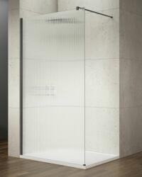 SAPHO VARIO BLACK Fix zuhanyfal, fali profillal, merőleges merevítő nélkül, nordic üveg, 1000mm (GX1510-06) (GX1510-06)