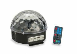 Soundsation CB-630B - 6*3 W-os LED új kristálygömb-lámpa BT-vel, MP3 lejátszóval és távirányítóval