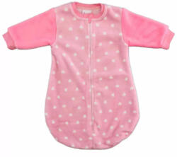 AB ABR Hosszú ujjú wellsoft hálózsák (3, 5 TOG) Rózsaszín - Szivecskék (56)