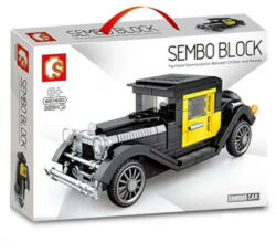 SEMBO Block - Oldtimer autó építőjáték készlet - fekete (S-607400)