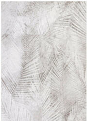  JAVA Ivory L, halványszürke, pálmalevél lenyomat mintás szőnyeg 160 x 230 cm