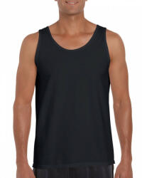 Gildan softstyle, GI64200, ujjatlan pamut póló, Black-XL
