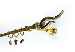  Egysoros fém karnis szett antik arany violó (Violo-E-A-A)