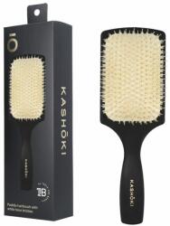 Kashoki Perie pentru Descalcit Parul din Par de Mistret - Smooth White Paddle Hair Brush - Kashoki