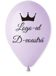 Personal Balon cu logo - Lavandă 26 cm