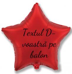 Personal Balon din folie cu text - Stea Roșie 45 cm