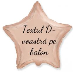 Personal Balon din folie cu text - Stea roz aurie 45 cm