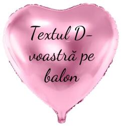 Personal Balon din folie cu text - Inimă roz 61 cm